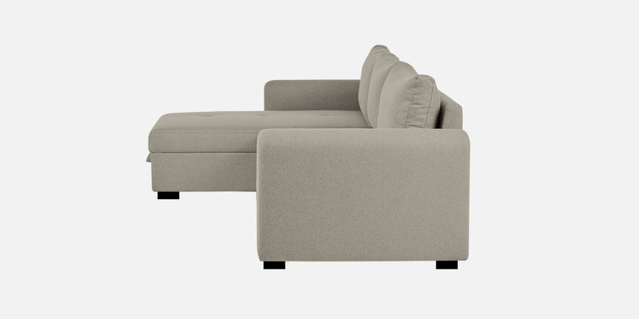 Sigma Fabric Rhs Sectional Sofa 3 Lounger In Ash Grey Colour - Febonic Living