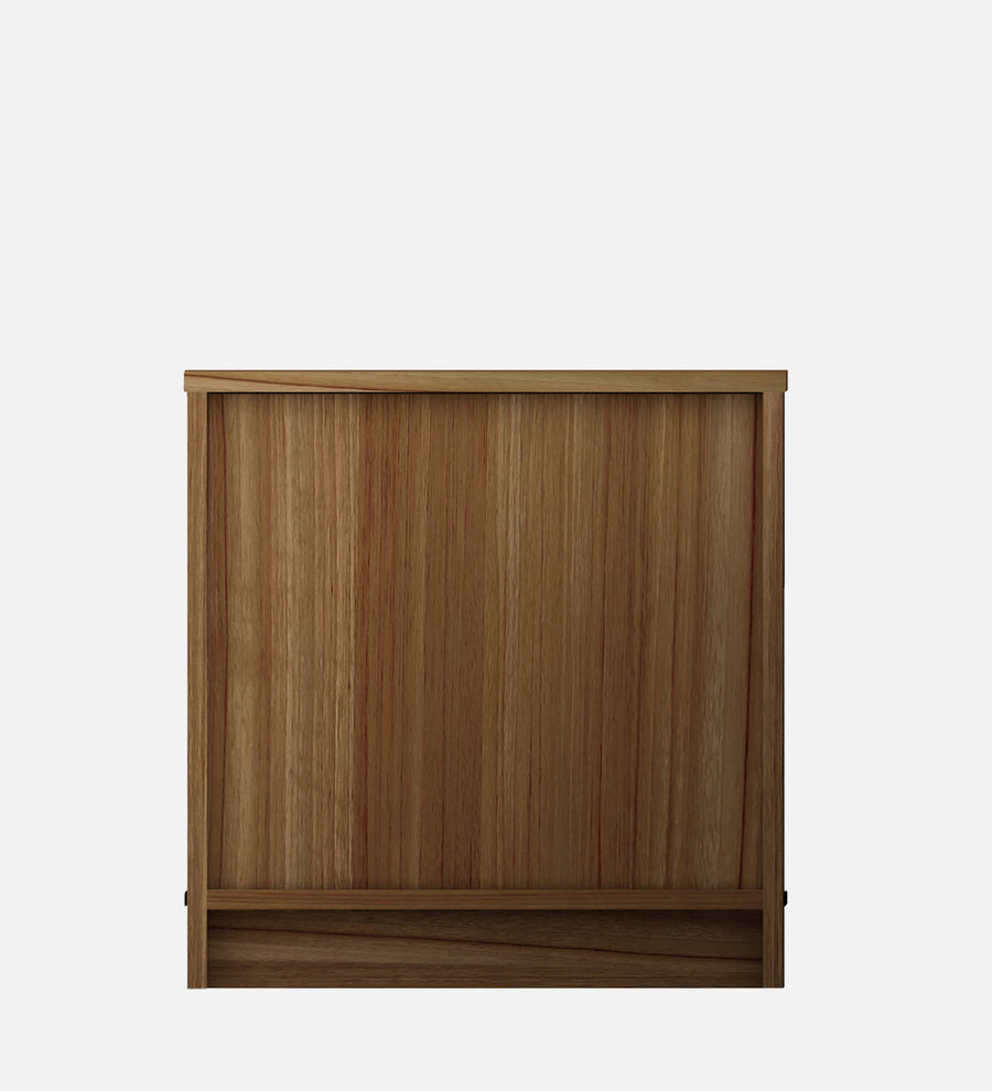 Zeebo Bedside Table With Drawer In Oral Walnut Finish - Febonic Living