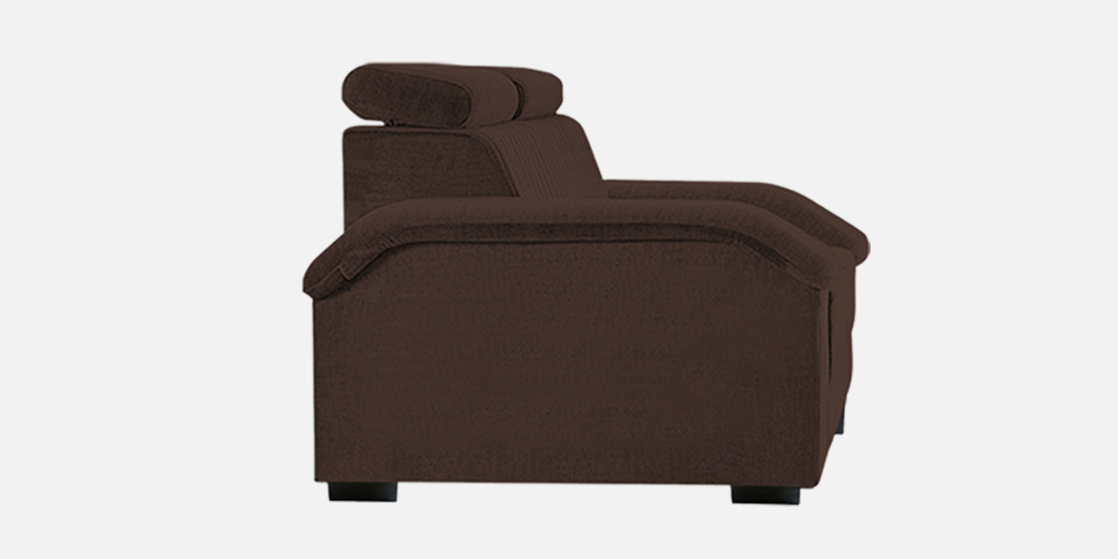 Draco Fabric 3 Seater Sofa In Coffee Brown Colour - Febonic Living