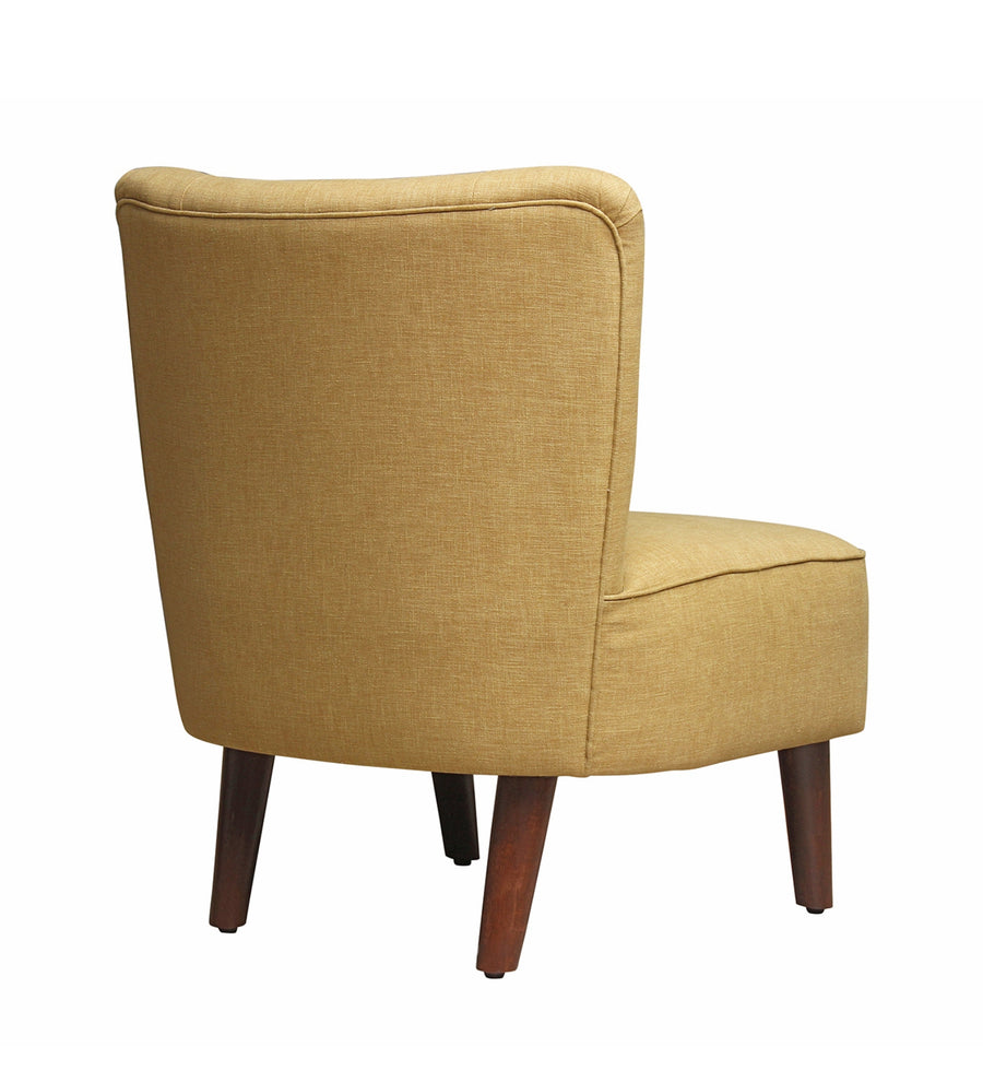 Lola Fabric Slipper Chair In Bold Yellow Colour - Febonic Living