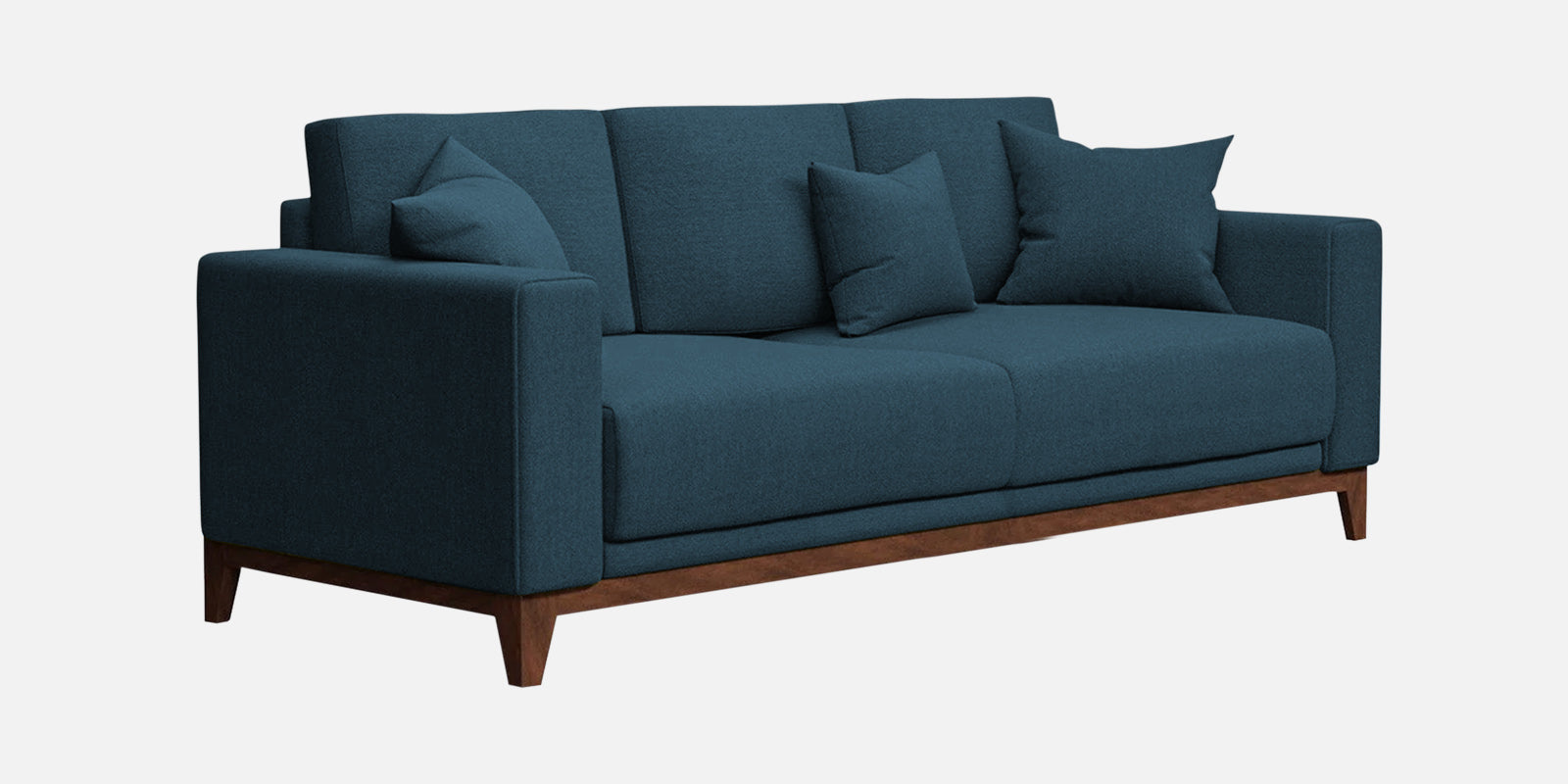 Luca Fabric 3 Seater Sofa in Cool Blue Colour