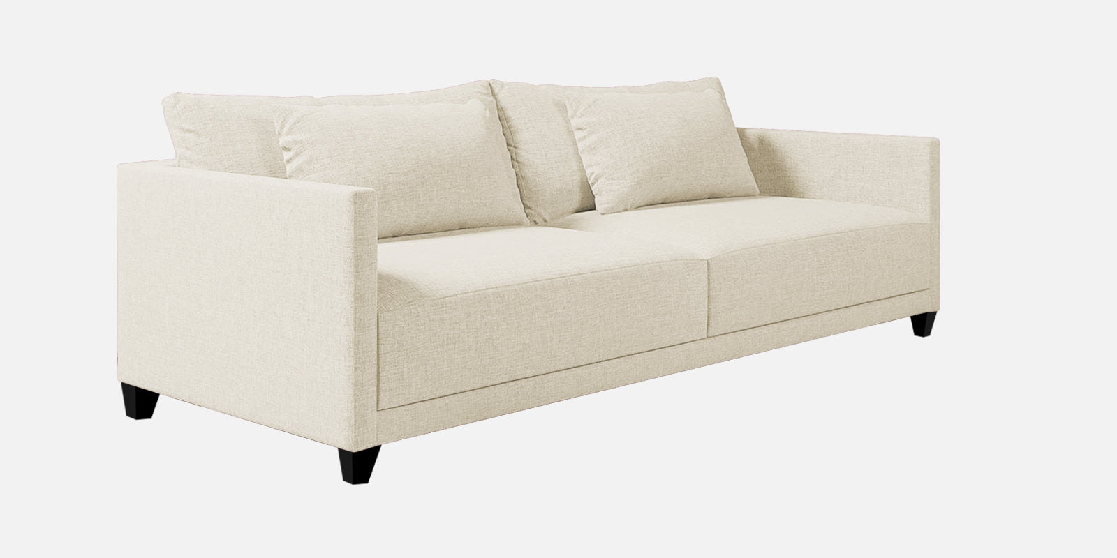 Kera Fabric 3 Seater Sofa in Ivory Cream Colour