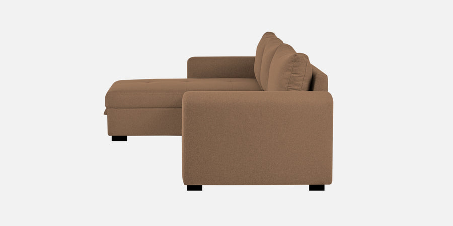 Sigma Fabric Rhs Sectional Sofa 3 Lounger In Cosmic Beige Colour - Febonic Living
