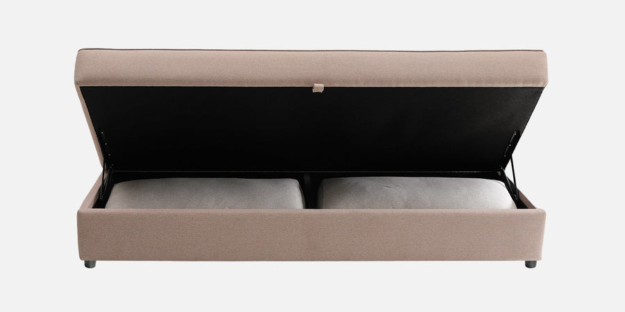 Vito Fabric Day Bed In Kadhi Beige Colour With Storage - Febonic Living