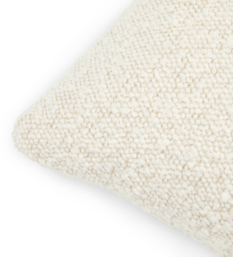 Gabi Boucle 20X12 Fiber Pillows In Shell White Colour Pack Of 2 - Febonic Living