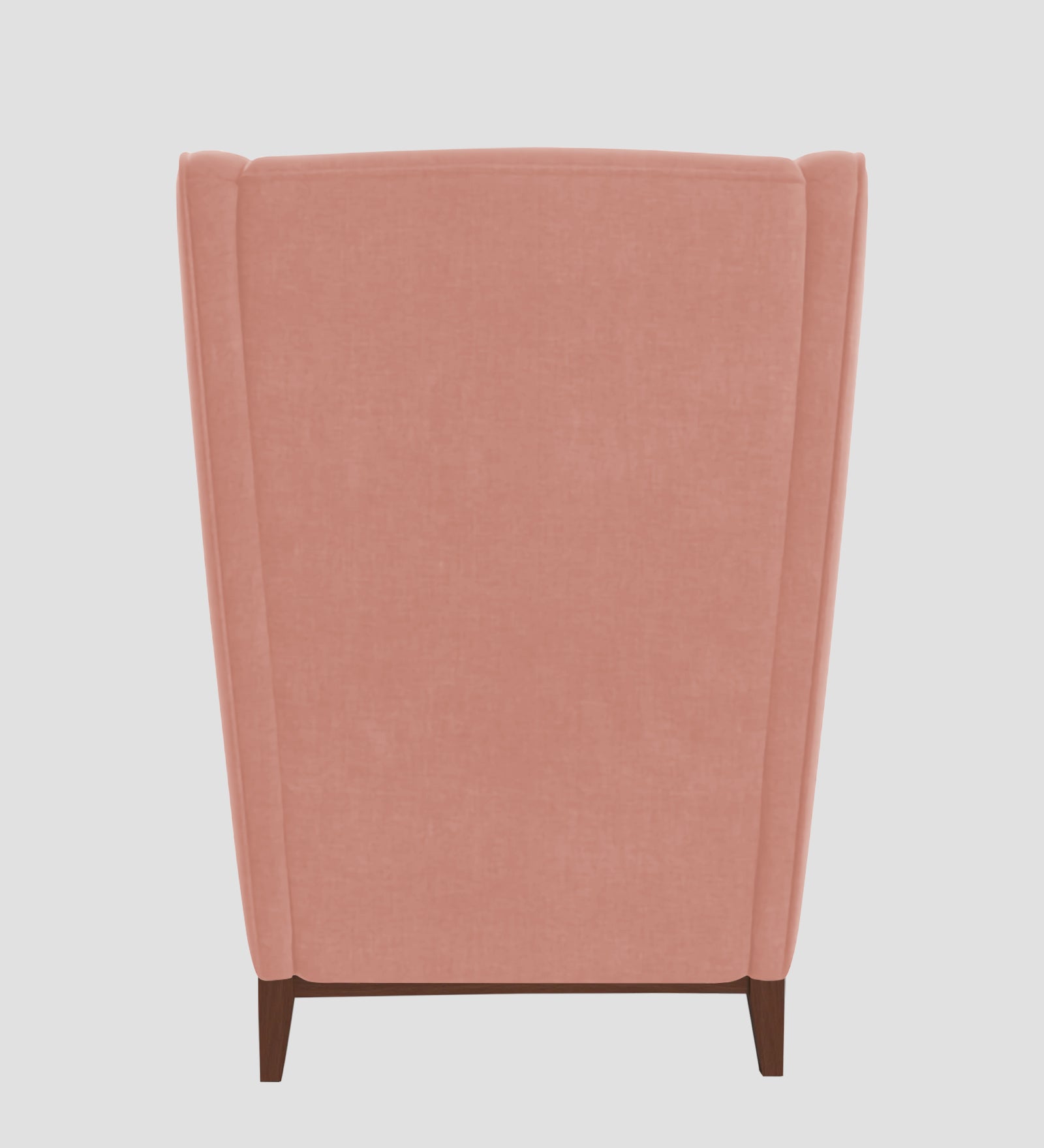 Suri Velvet 1 Seater Wing Chair in Blush Pink Colour