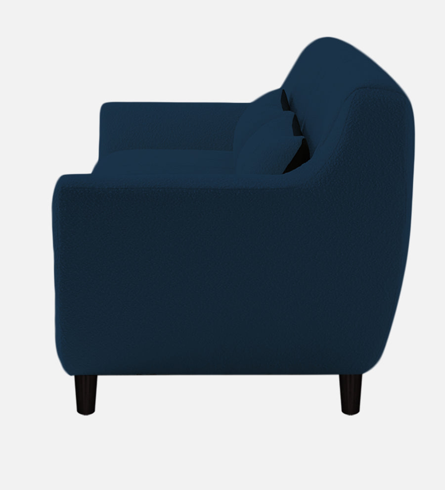 Nesco Boucle Fabric 1 Seater Sofa In Denim Blue Colour - Febonic Living