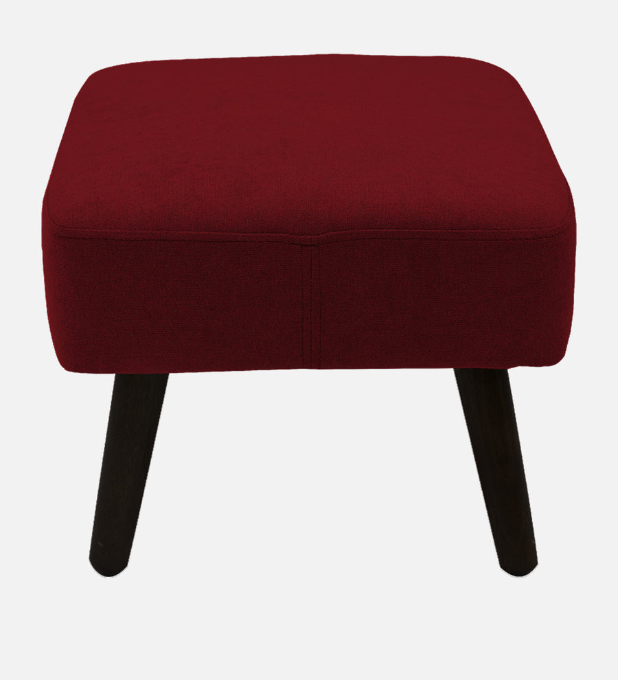 Luke Fabric Foot Stool In Blood Maroon Colour - Febonic Living