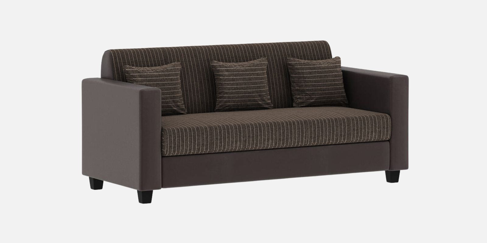 Baley Fabric 3 Seater Sofa in Lama Brown Colour