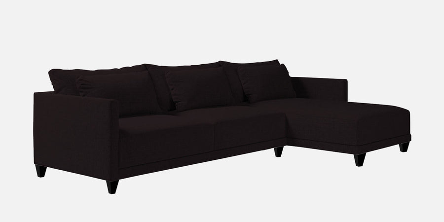 Kera Fabric Lhs Sectional Sofa 3 Lounger In Cara Brown Colour - Febonic Living