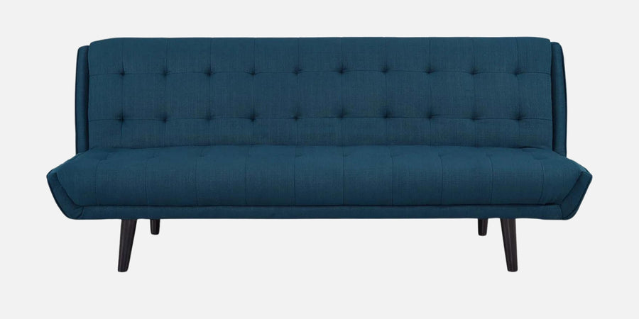 Saso Fabric 3 Seater Convertible Sofa Cum Bed In Light Blue Colour - Febonic Living