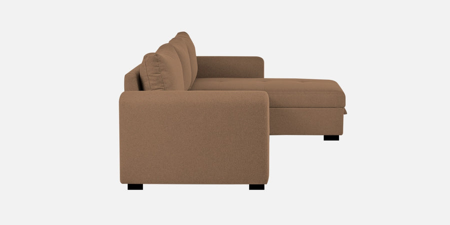 Sigma Fabric Lhs Sectional Sofa 3 Lounger In Cosmic Beige Colour - Febonic Living
