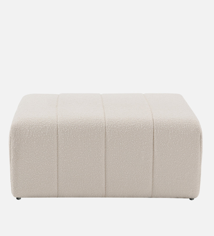 Lark Boucle Bench In Bright White Colour - Febonic Living