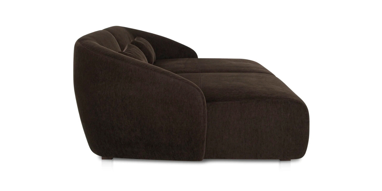 Pepper Fabric 3 Seater Sofa In Coffee Brown Colour