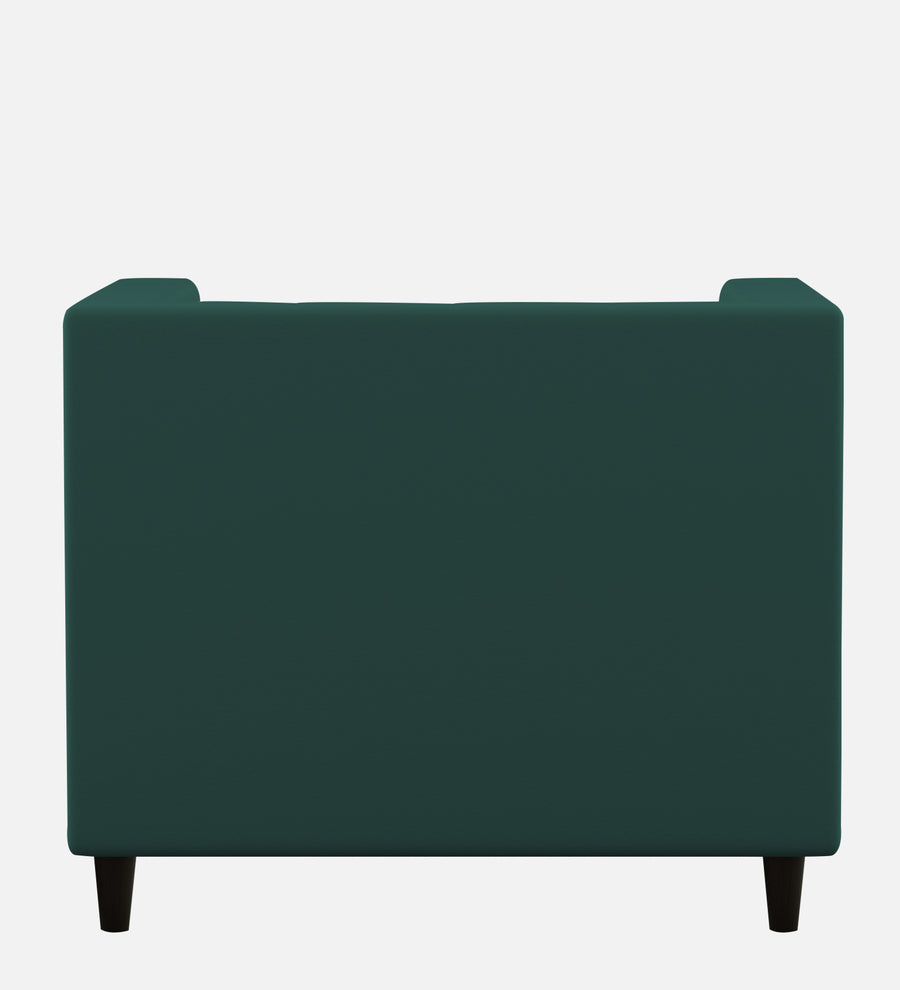 Braulia Velvet 1 Seater Sofa In Pine Green Colour - Febonic Living