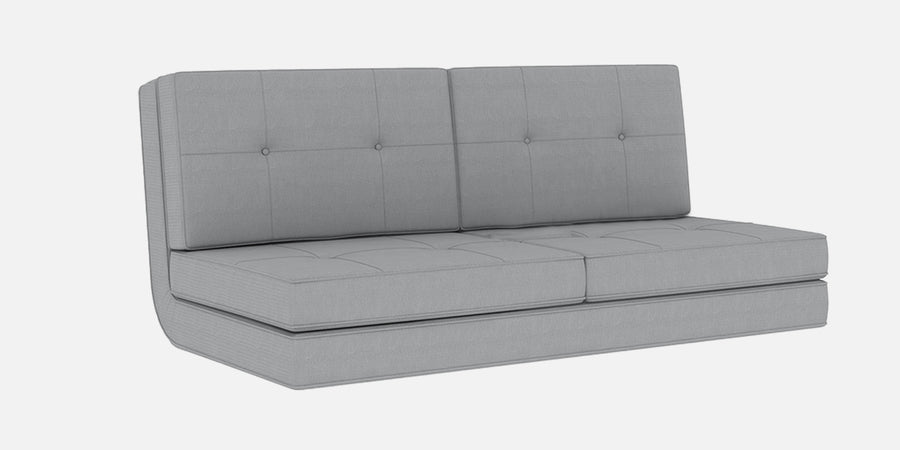 Cora Fabric 2 Seater Foldable Sofa Cum Bed In Coin Grey Colour - Febonic Living
