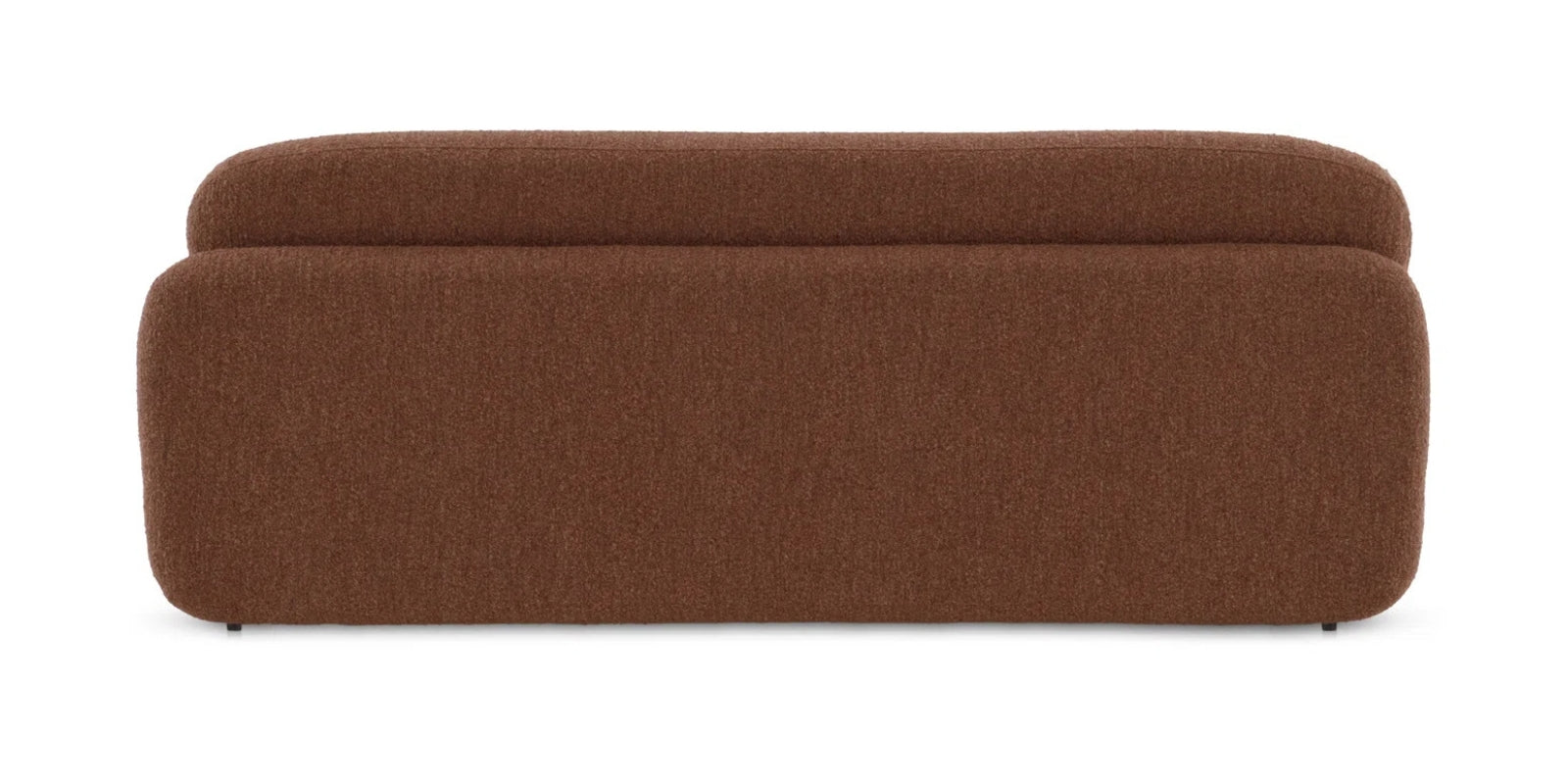 Soren Fur Fabric 3 Seater Sofa In Bringo Brown Colour