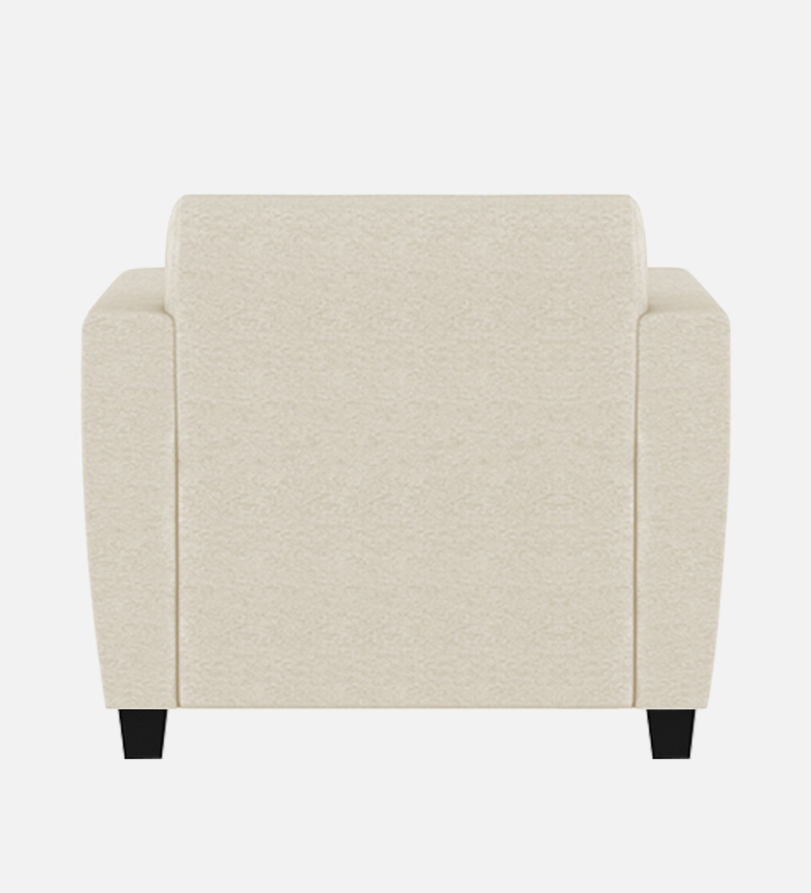 Gozi Fabric 1 Seater Sofa In Ivory Cream Colour