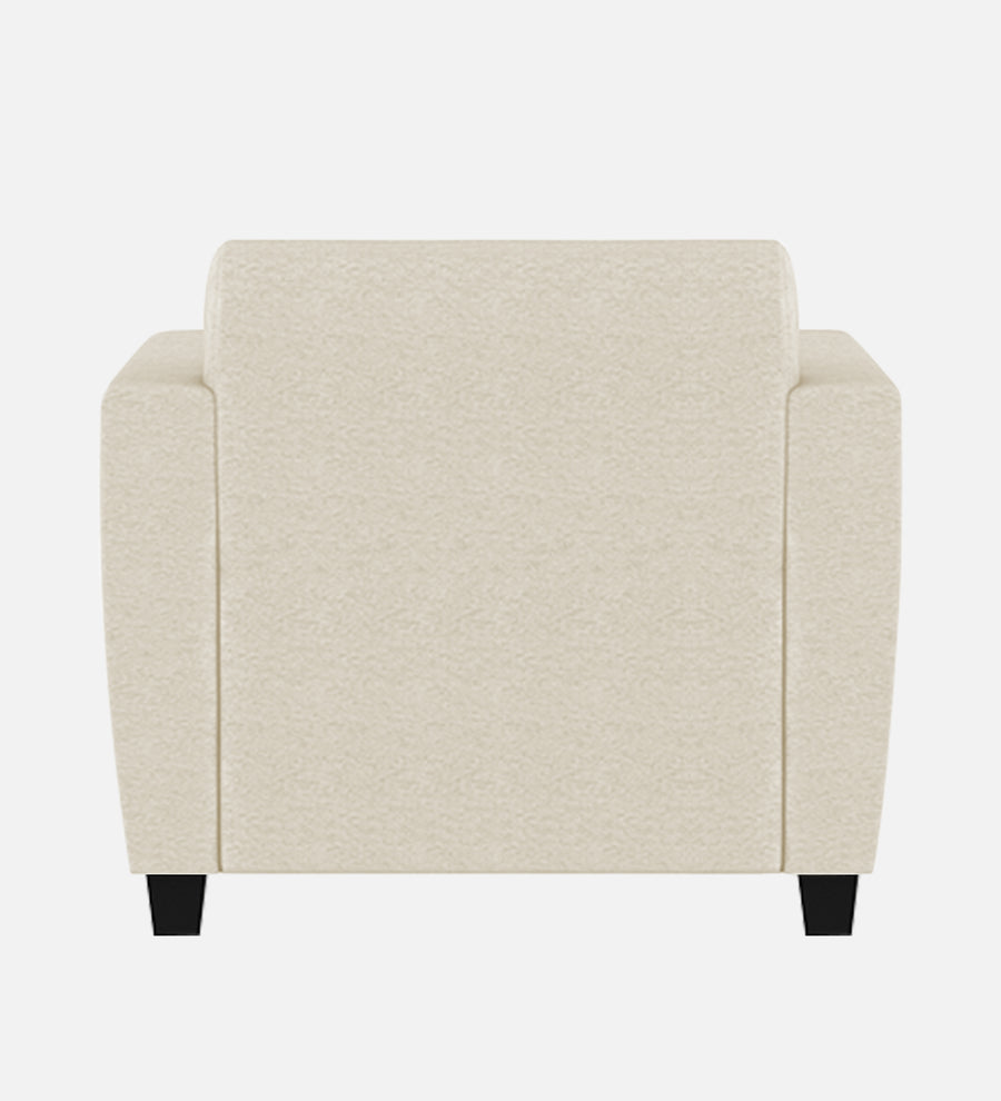 Gozi Fabric 1 Seater Sofa In Ivory Cream Colour - Febonic Living