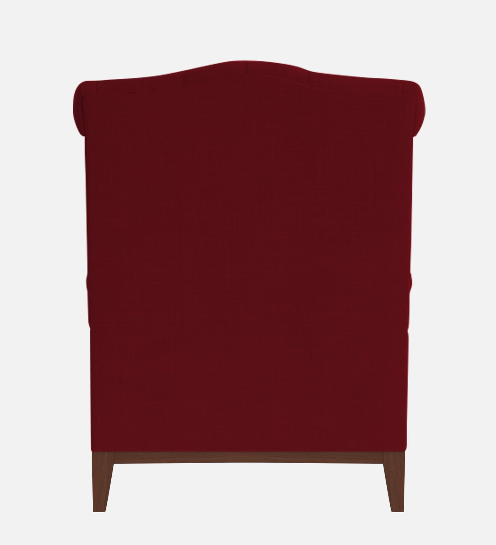 Nory Fabric 1 Seater Wing Chair in Ruby Red Colour