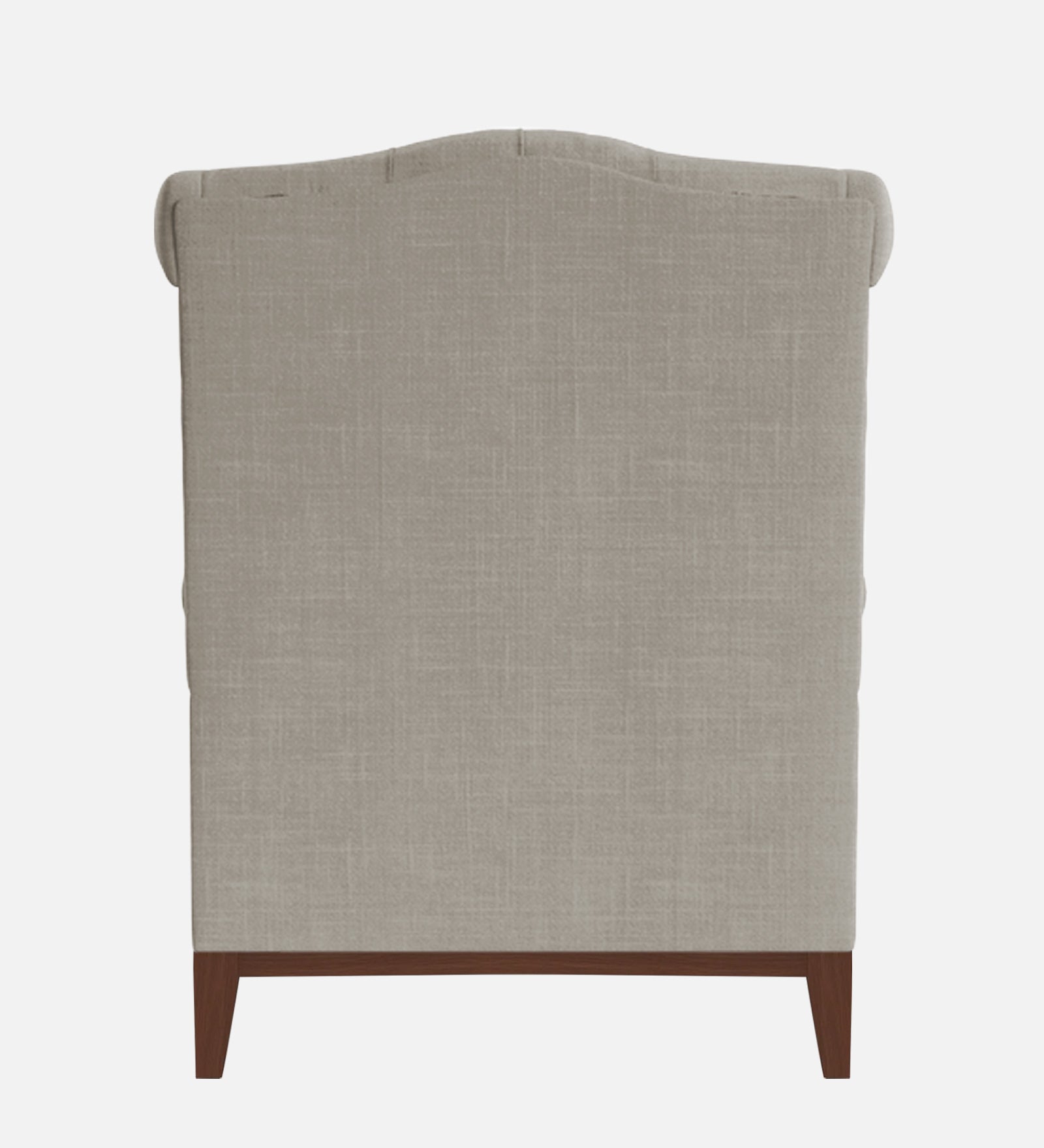 Nory Fabric 1 Seater Wing Chair in Ash Grey Colour