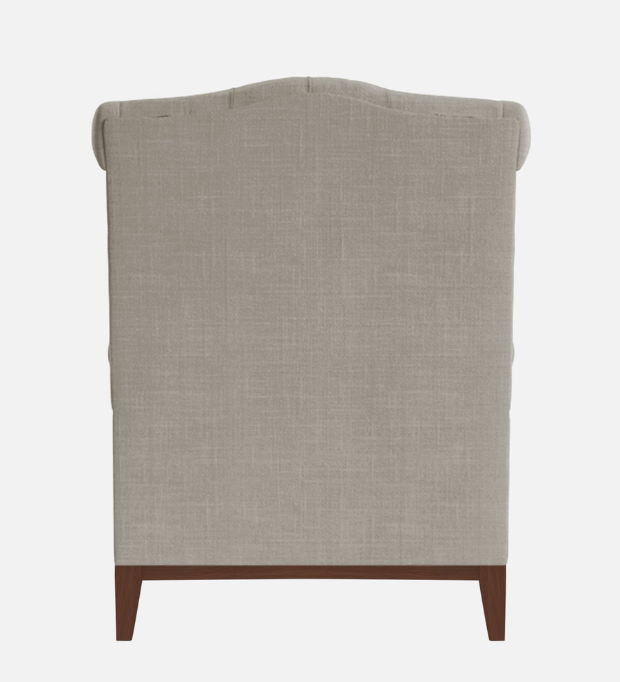 Nory Fabric Wing Chair In Ash Grey Colour - Febonic Living