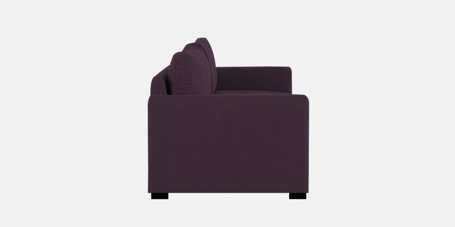 Sigma Fabric 3 Seater Sofa In Greek Purple Colour - Febonic Living