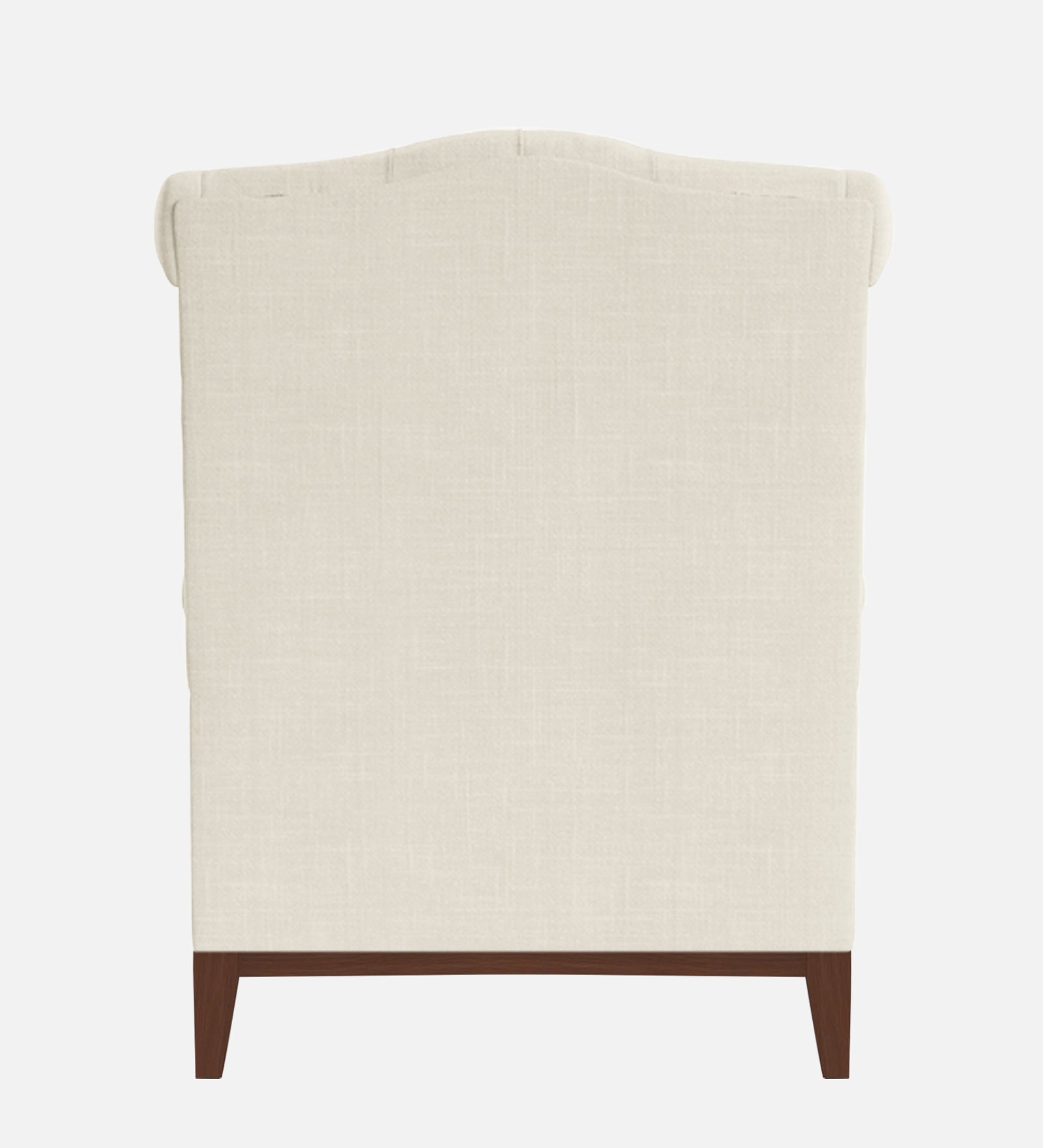 Nory Fabric 1 Seater Wing Chair in Ivory Cream Colour