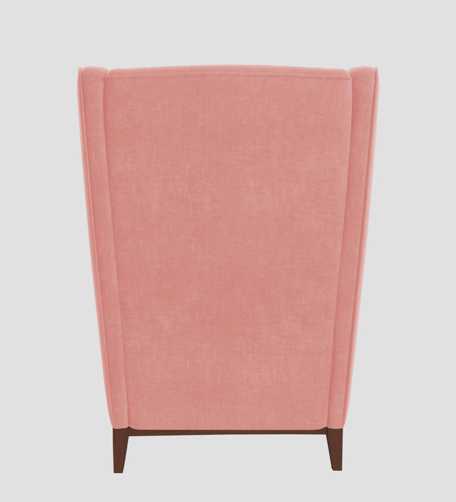 Suri Velvet Wing Chair In Millennial Pink Colour - Febonic Living