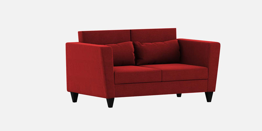 Tokyo Fabric 2 Seater Sofa In Blood Maroon Colour - Febonic Living