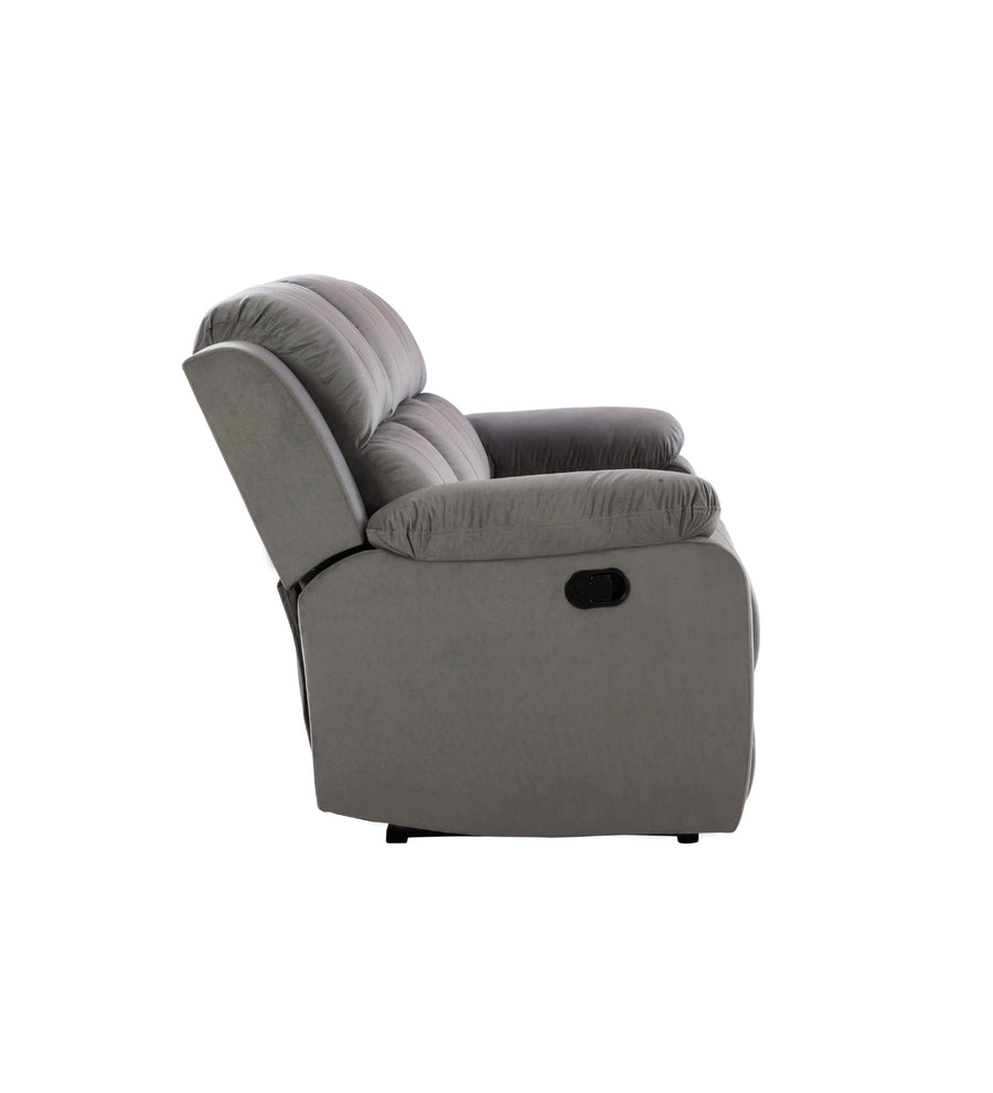 Newton Velvet 1 Seater Motorized Recliner In Concrete Grey Colour - Febonic Living