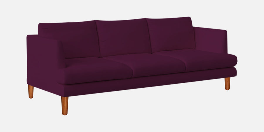 Sokun Fabric 3 Seater Sofa In Greek Purple Colour - Febonic Living