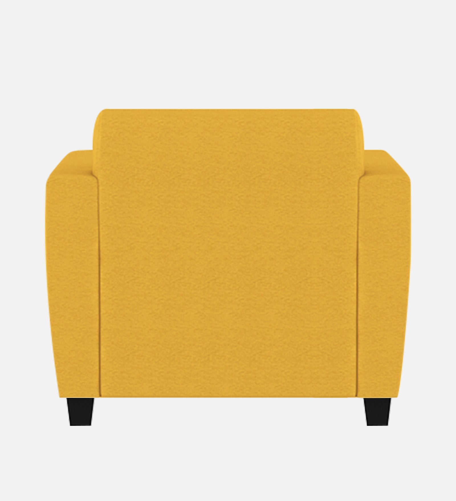 Gozi Fabric 1 Seater Sofa In Bold Yellow Colour