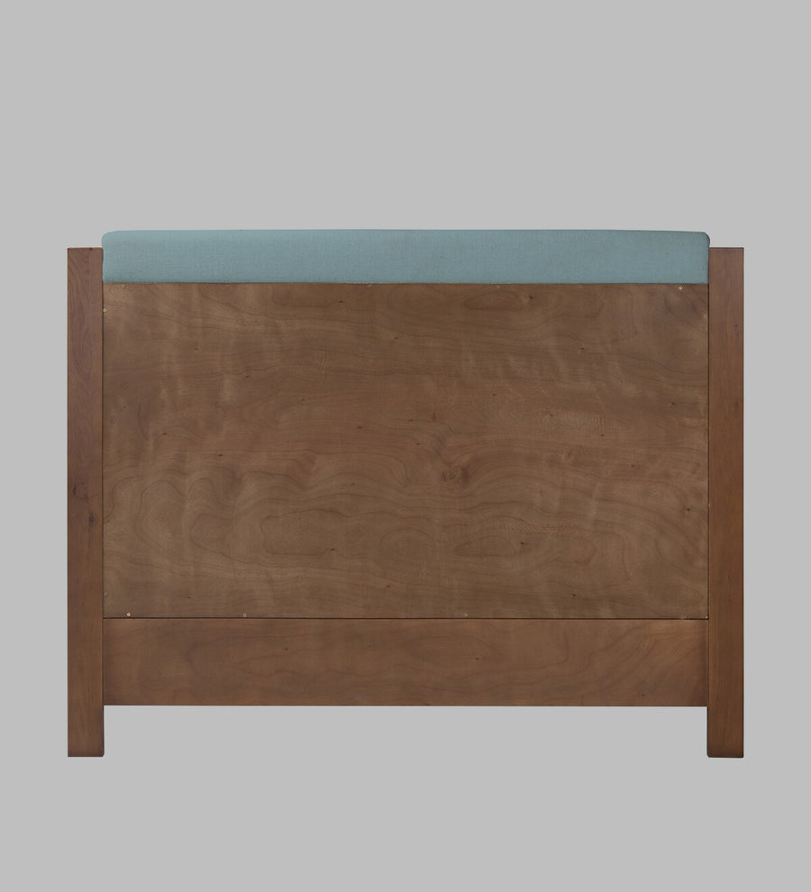 Zoro Boucle Upholstered Queen Size Bed In Storm Blue Colour - Febonic Living