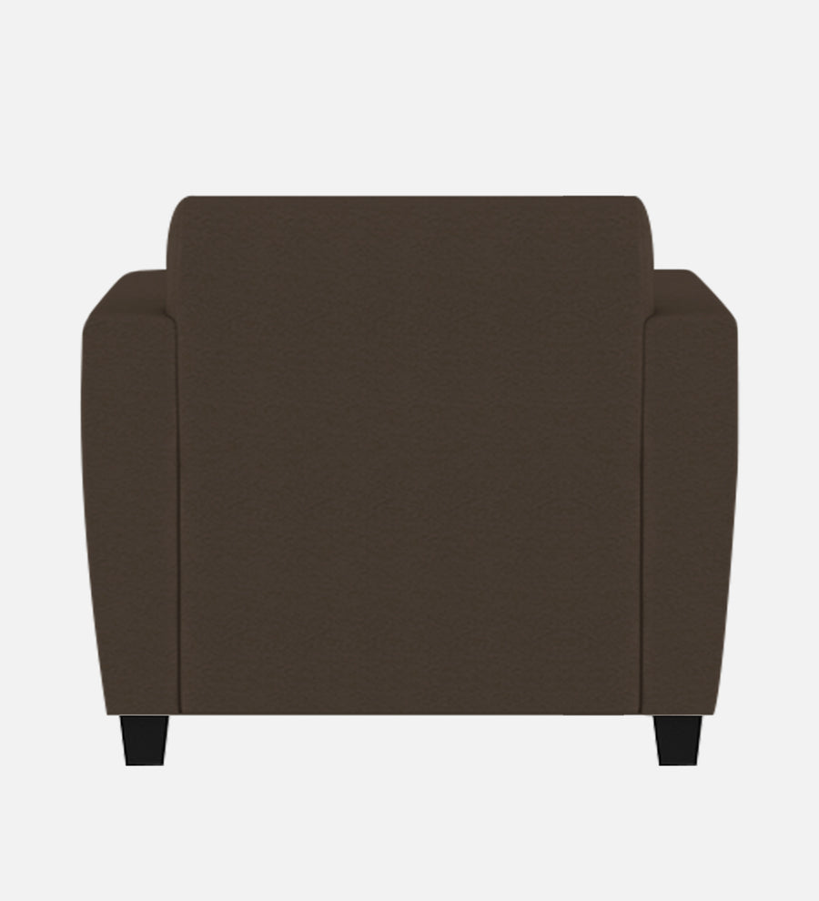 Gozi Fabric 1 Seater Sofa In Coffee Brown Colour - Febonic Living