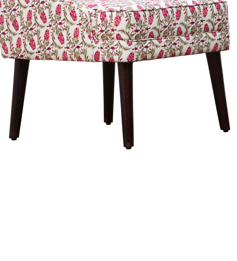 Moly Floral Print Fabric Accent Chair In Multi Colour 2 - Febonic Living