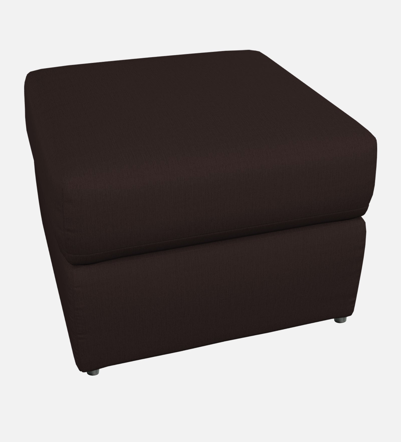 Penny Fabric Storage Ottoman In Cara Brown Colour