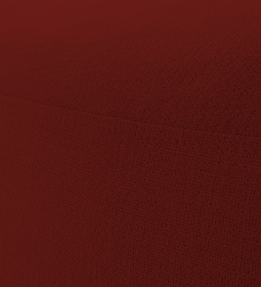 Nona Fabric Pouffe In Blood Maroon Colour - Febonic Living