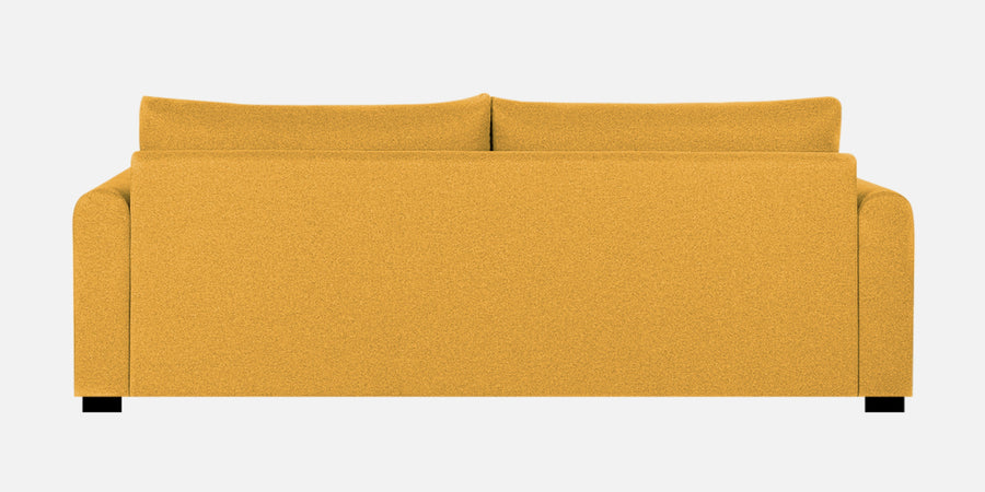 Sigma Fabric 3 Seater Sofa In Bold Yellow Colour - Febonic Living