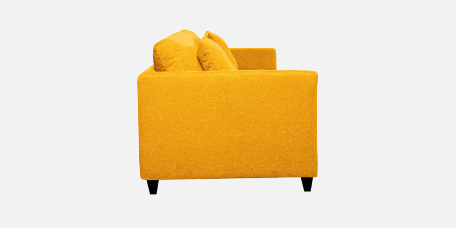 Kera Fabric 2 Seater Sofa In Bold Yellow Colour - Febonic Living