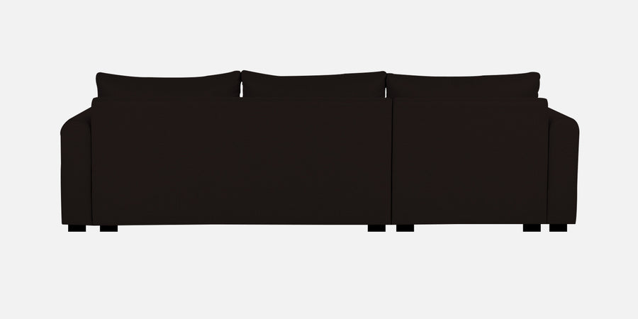 Sigma Fabric Rhs Sectional Sofa 3 Lounger In Cara Brown Colour - Febonic Living