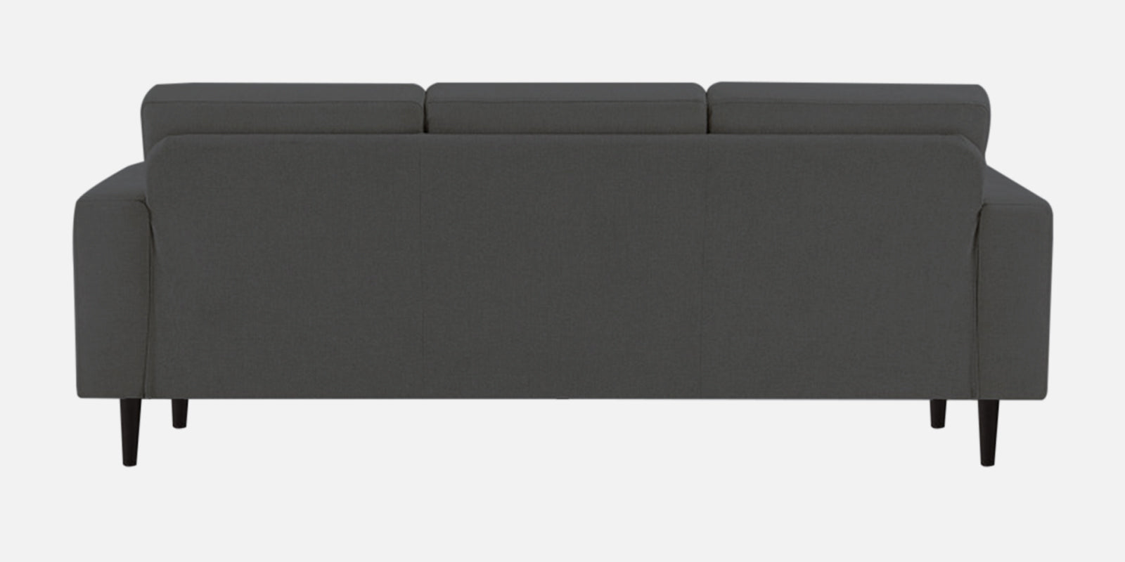 Harbel Fabric 3 Seater Sofa In Maba Grey Colour