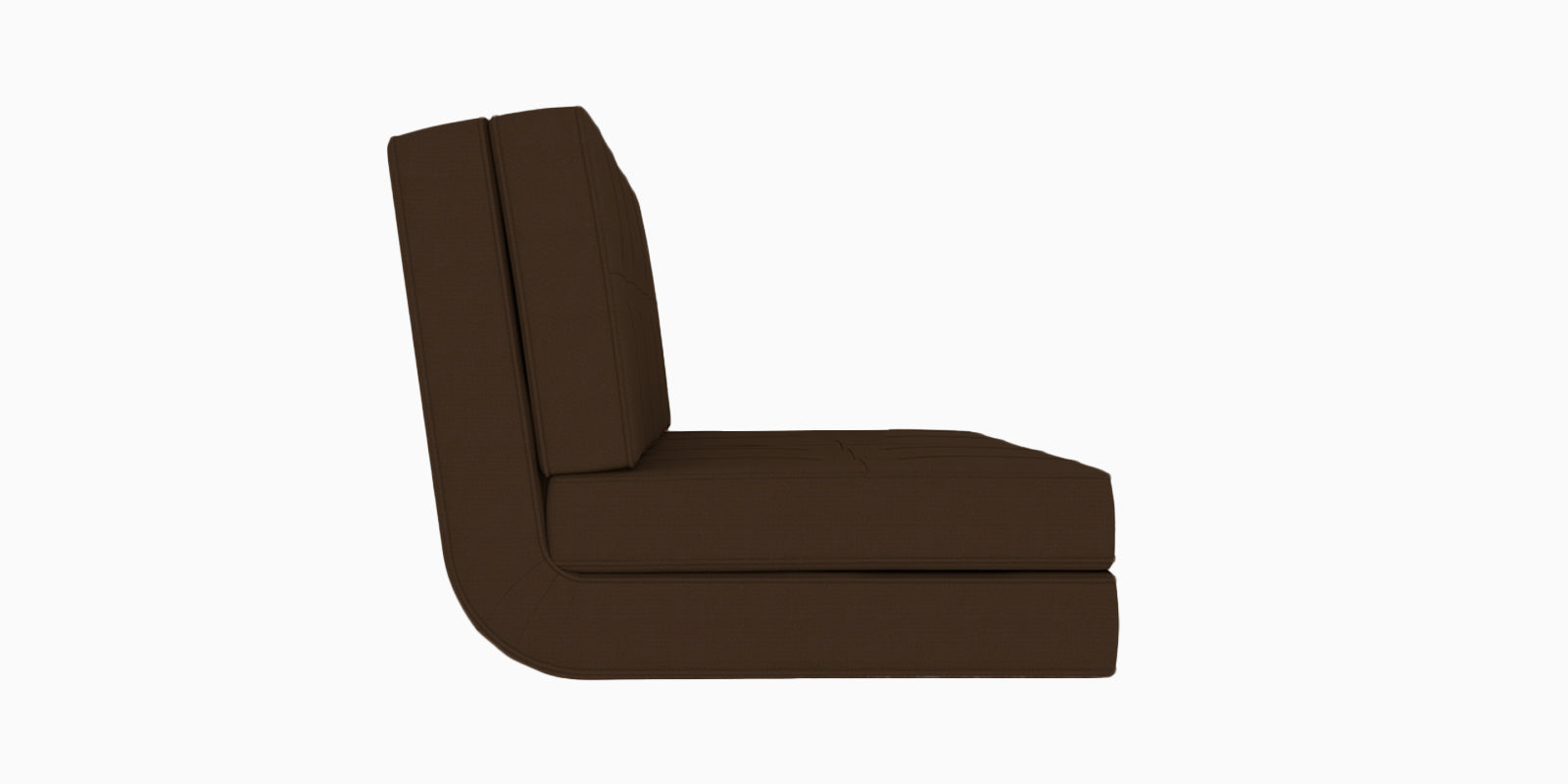 Cora Fabric 2 Seater Futon Sofa Cum Bed in Chocolate Brown Colour