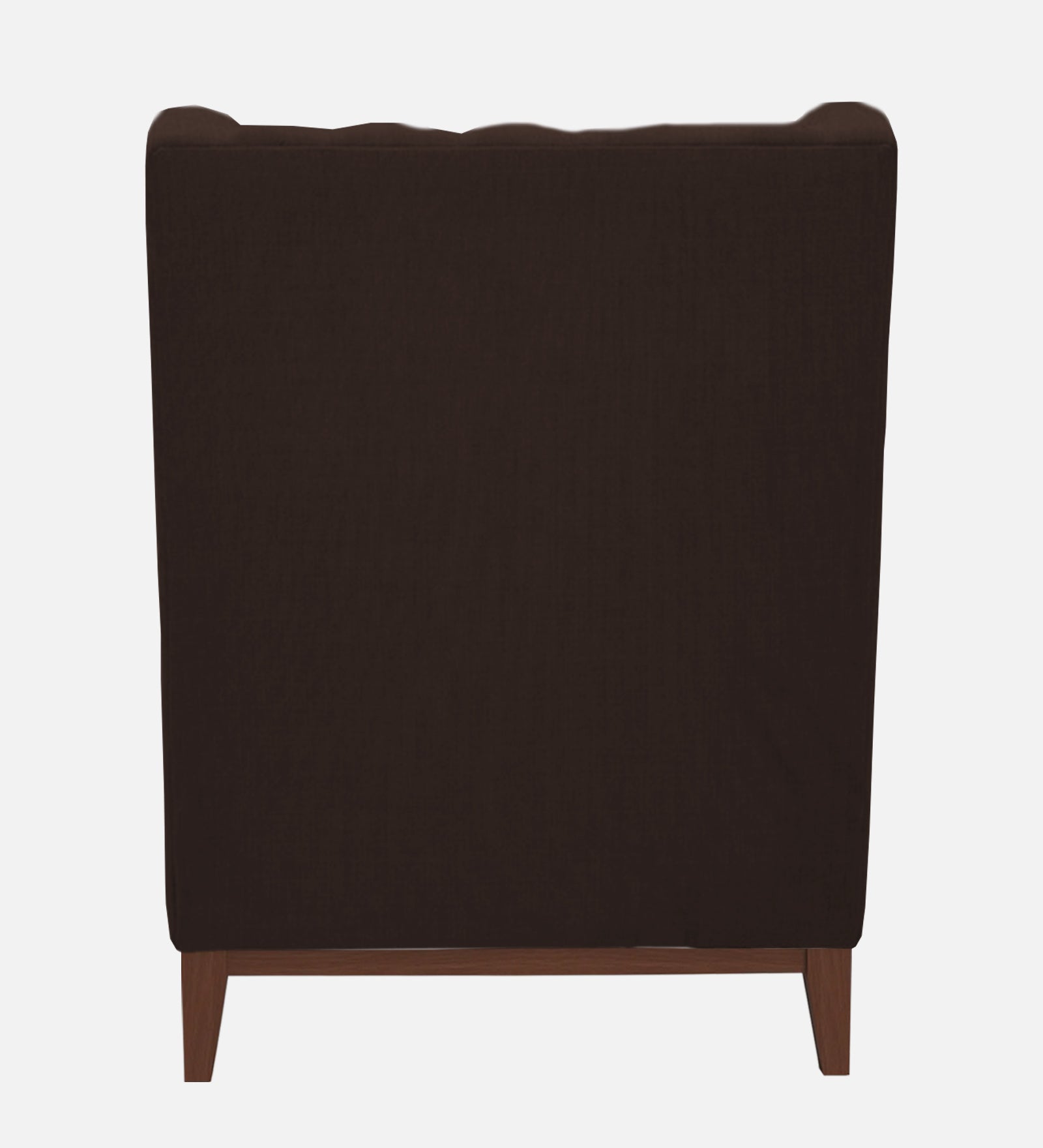 Panas Fabric 1 Seater Wing Chair in Coffee Brown Colour