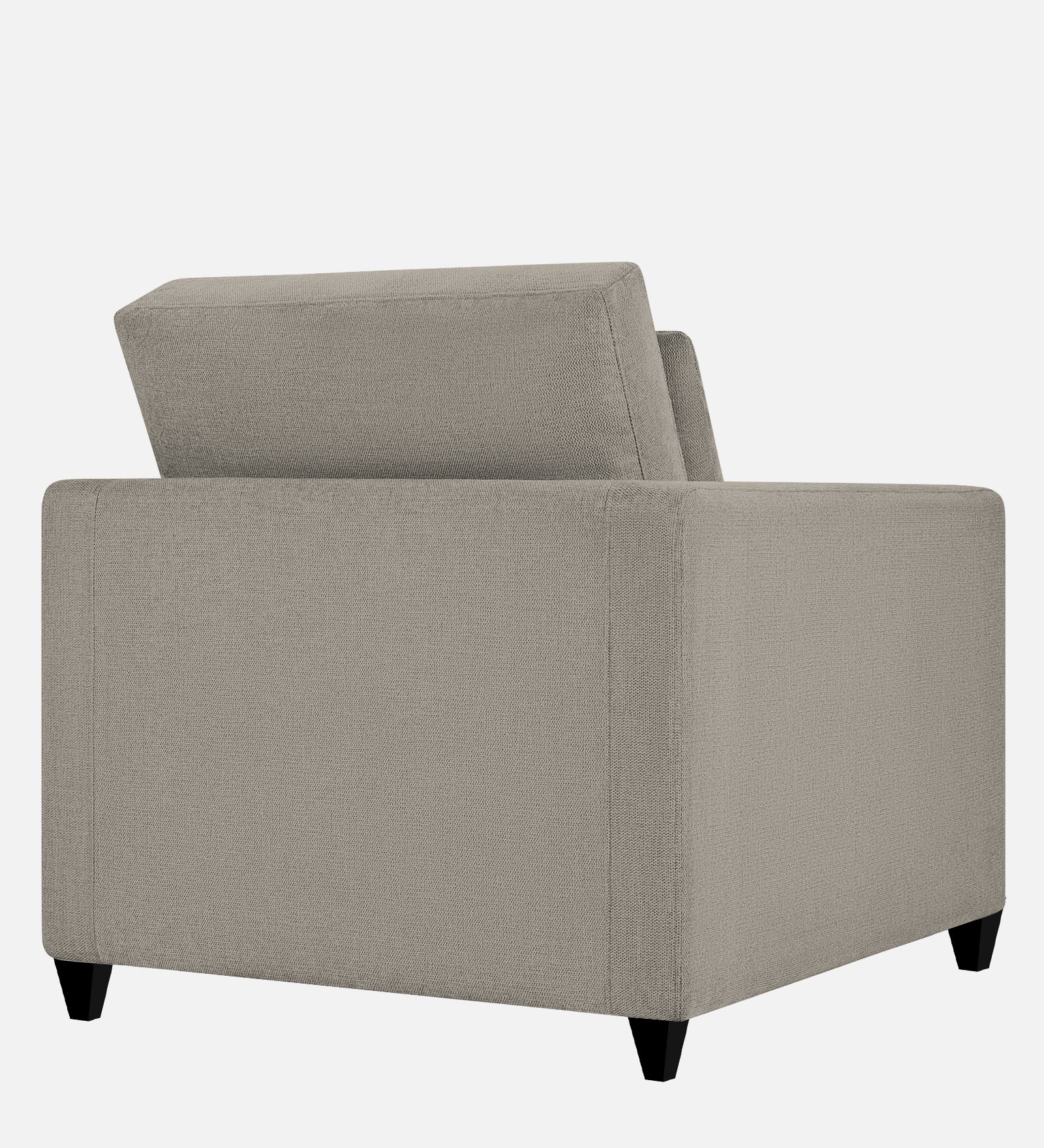 Kera Fabric 1 Seater Sofa in Ash Grey Colour