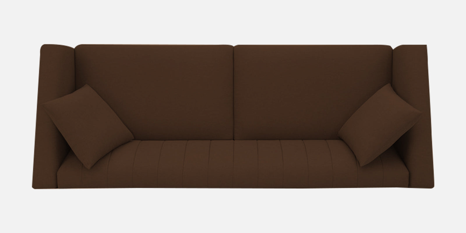 Polon Fabric 3 Seater Sofa In Chestnut Brown Colour