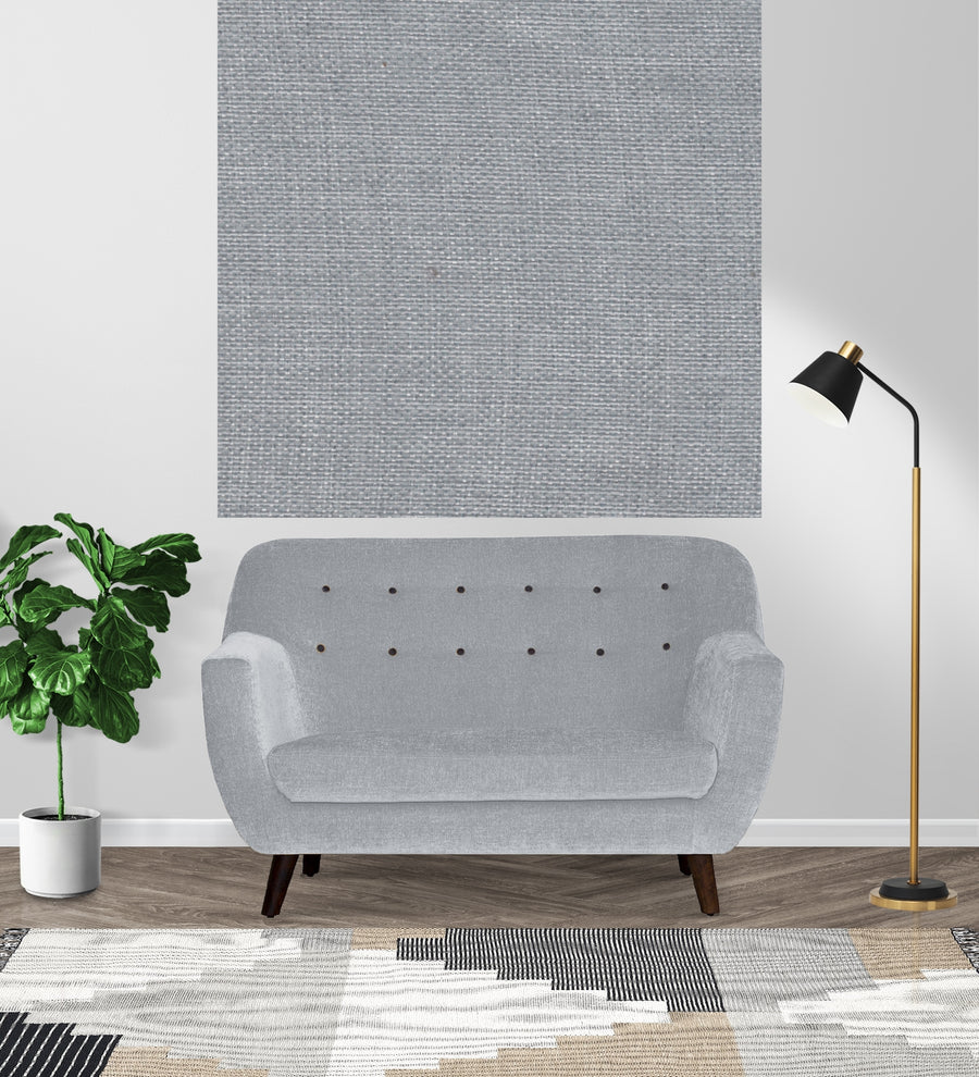 Omega Poly Cotton Fabric Lit Grey Colour - Febonic Living