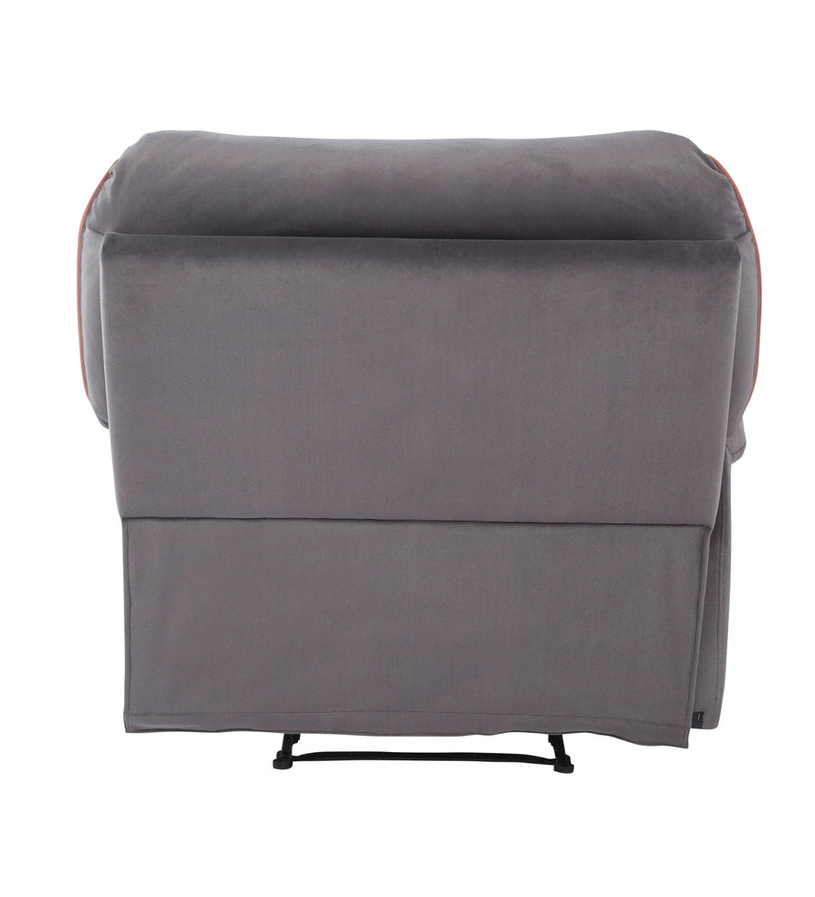 Regina Velvet 1 Seater Motorized Recliner In Davy Grey Colour - Febonic Living