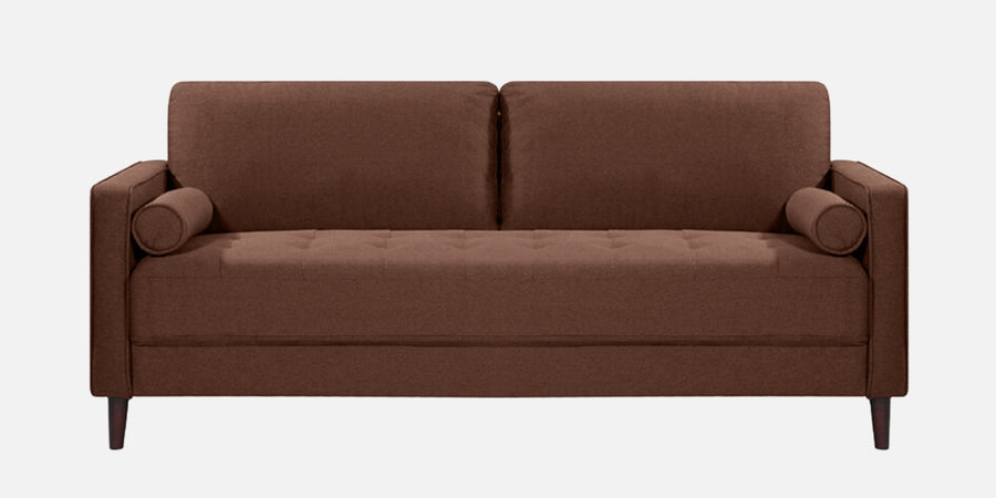 Darvin Fabric 3 Seater Sofa In Coffee Brown Colour - Febonic Living