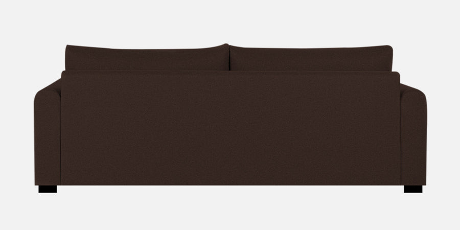 Sigma Fabric 3 Seater Sofa In Coffee Brown Colour - Febonic Living